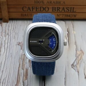 Men's Fashion Watch All Match Leather Belt Quartz Watch - Image 5