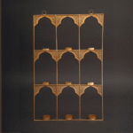 Antique Gold Mehrab 9-Tealight Holder - Image 3