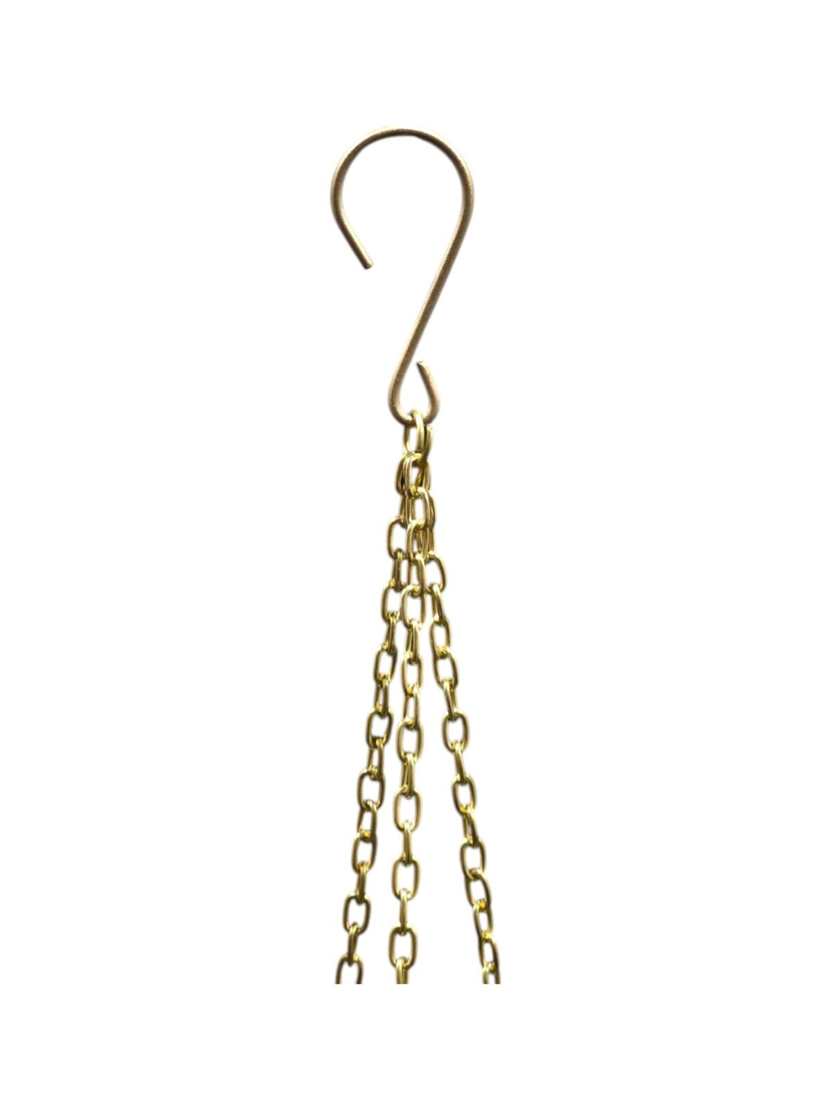 Modern Gold Hanging Planters - Set of Two - Image 2