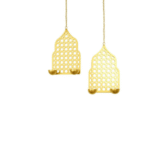 Ambiya Traditions Metal Jaali Wall Hanging Diya Holder (Set of 2) | Gold Jharokha Tealight Sconce for Diwali Decoration | Ethnic Home Decor for Pooja Room, Living Room - Image 3