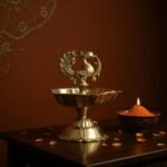The Majestic Mayur Deepam or Elegant Brass Peacock Diya