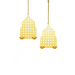 Ambiya Traditions Metal Jaali Wall Hanging Diya Holder (Set of 2) | Gold Jharokha Tealight Sconce for Diwali Decoration | Ethnic Home Decor for Pooja Room, Living Room - Image 2