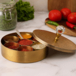 Artisan Brass Masala Dabba or The Moradabad Heritage Spice Box - Image 2