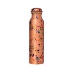 Aura Copper Designer Pure Copper Water Bottle (950ml) | Leakproof Ayurvedic Vessel with Modern Watercolor Floral Print | Stylish & Healthy Gift for Women - Image 4