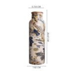 Vana Living Designer Insulated Water Bottle | Double Wall Stainless Steel Flask for Hot & Cold Drinks | Leakproof with Vintage Botanical Print | 750ml, BPA-Free | Premium Gift - Image 2
