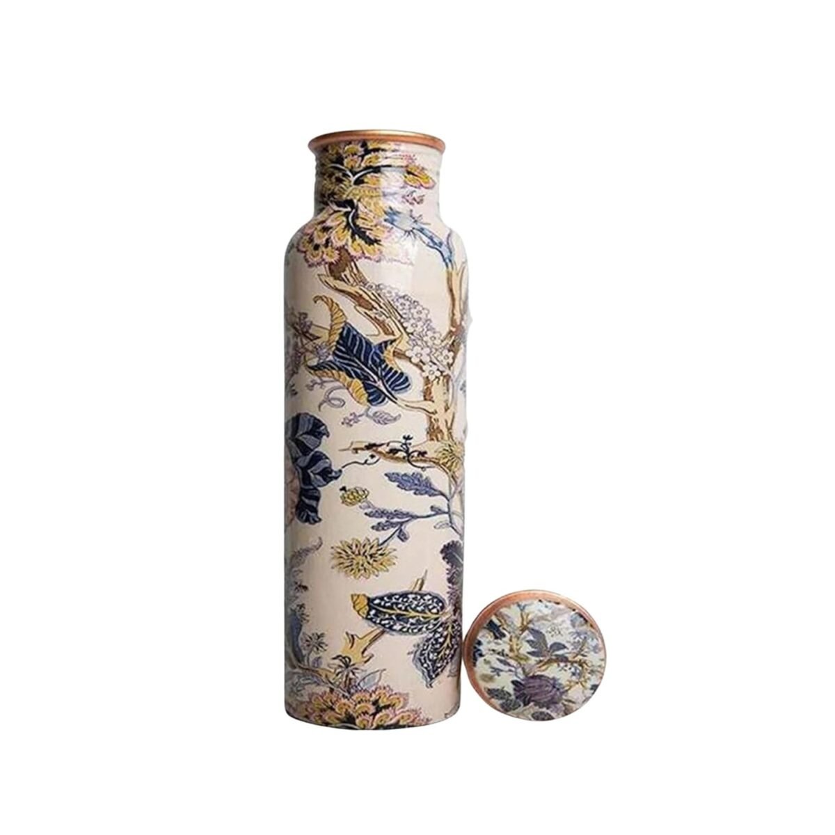 Vana Living Designer Insulated Water Bottle | Double Wall Stainless Steel Flask for Hot & Cold Drinks | Leakproof with Vintage Botanical Print | 750ml, BPA-Free | Premium Gift - Image 3