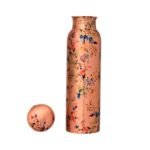 Aura Copper Designer Pure Copper Water Bottle (950ml) | Leakproof Ayurvedic Vessel with Modern Watercolor Floral Print | Stylish & Healthy Gift for Women - Image 3