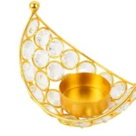 Celestial Glow Tealight Holder or Crystal Crescent Votive - Image 4