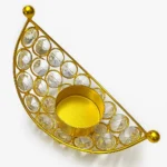 Celestial Glow Tealight Holder or Crystal Crescent Votive - Image 3