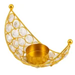 Celestial Glow Tealight Holder or Crystal Crescent Votive - Image 2